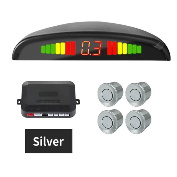 4 Parking Sensors LED Display Backlight Distance Parking Reverse Car Safety System Parking Sensor F K484-PEL_0R3TCSI1