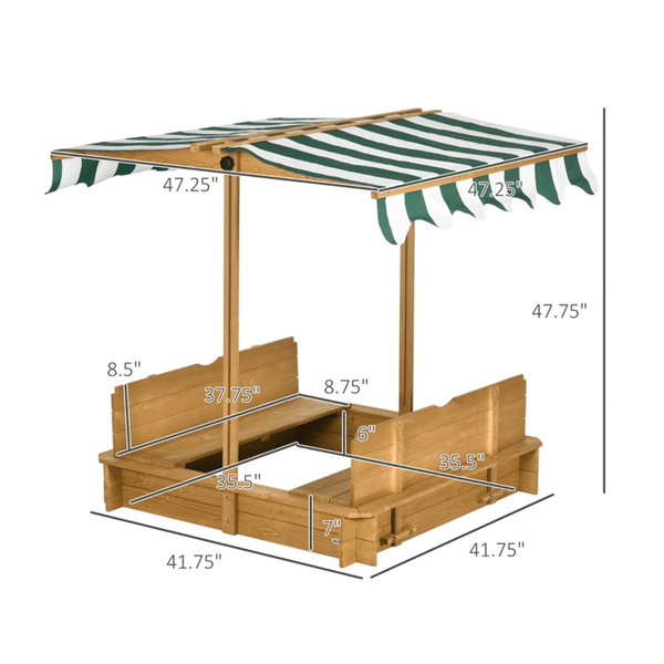 Kids Sandbox with Cover T575-S0671391926