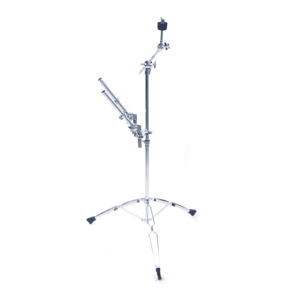 Professional Pedal Control Style Double Tom Drum Stand Silver & Black T575-S0671269754
