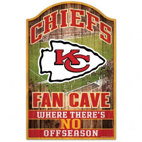 Kansas City Chiefs Sign 11x17 Wood Fan Cave Design Z157-3208505490