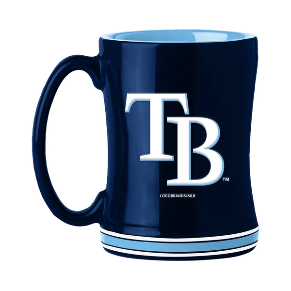 Tampa Bay Rays Coffee Mug 14oz Sculpted Relief Team Color Z157-629314189