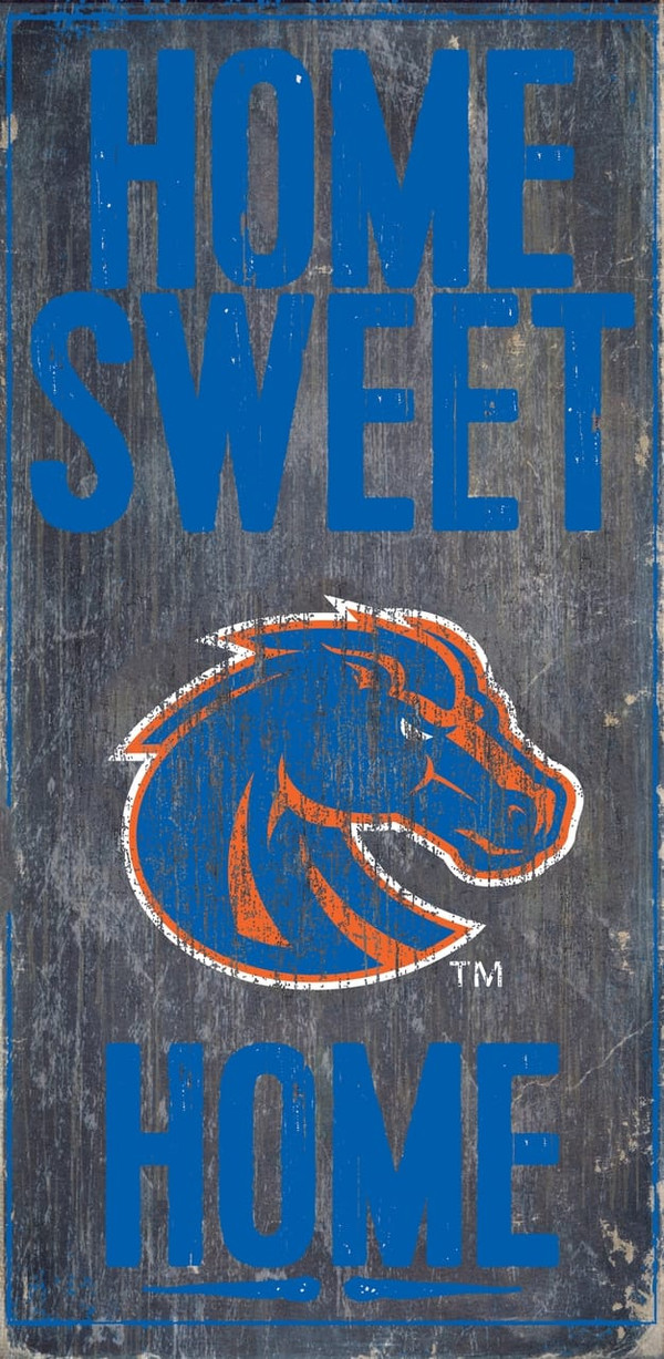 Boise State Broncos Wood Sign - Home Sweet Home 6x12 - Special Order Z157-7846012596
