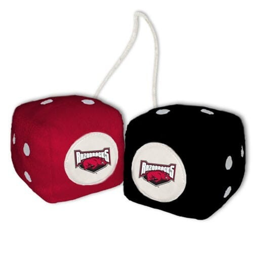 Arkansas Razorbacks Fuzzy Dice CO Z157-2324558004