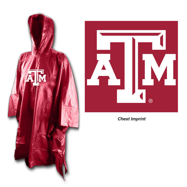 Texas A&M Aggies Rain Poncho Z157-9960625350