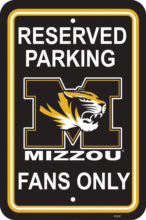 Missouri Tigers Sign 12x18 Plastic Reserved Parking Style CO Z157-2324550244