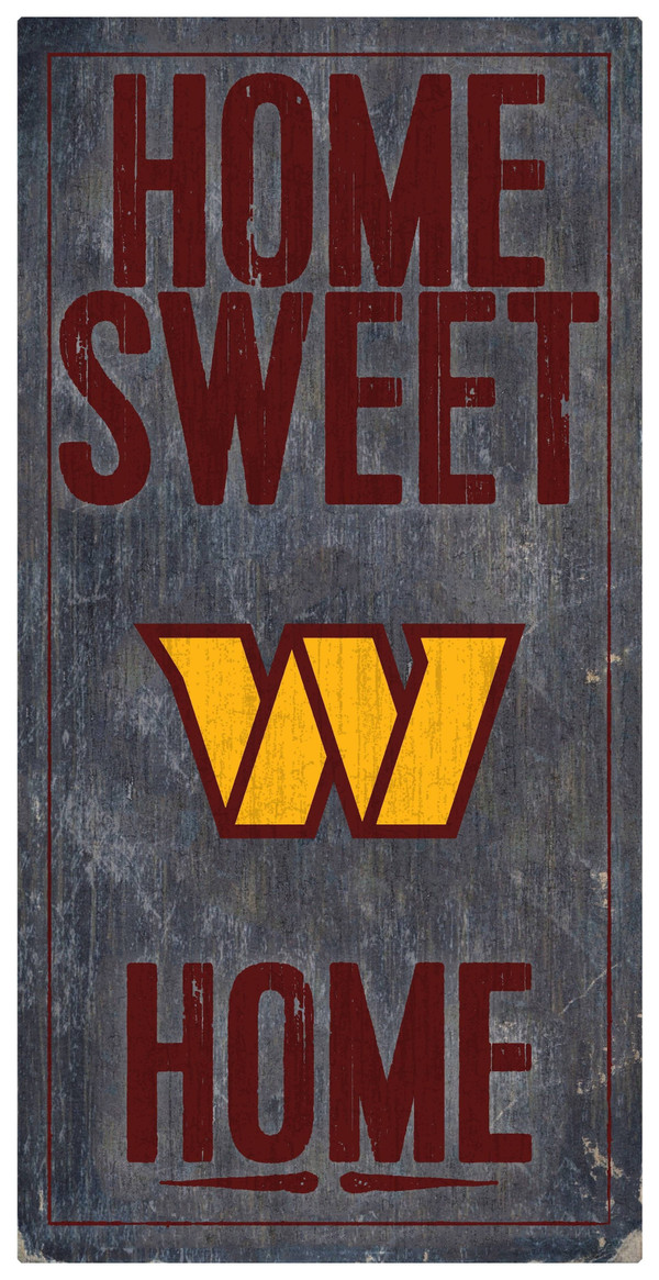 Washington Commanders Sign Wood 6x12 Home Sweet Home Design Z157-7846138650