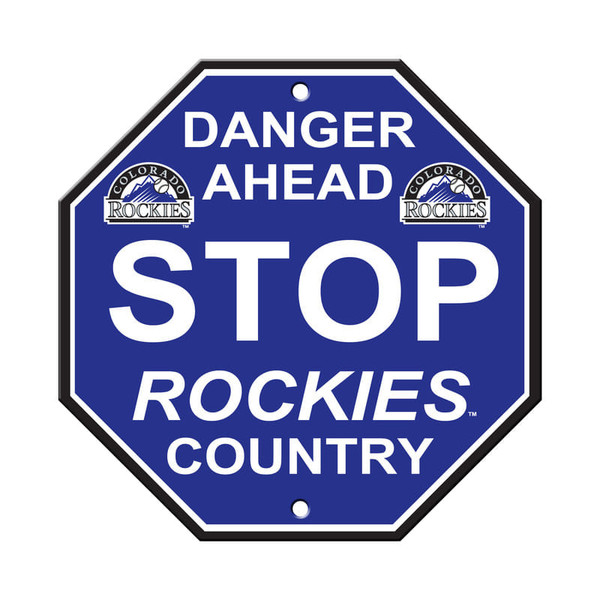 Colorado Rockies Sign 12x12 Plastic Stop Style CO Z157-2324560527