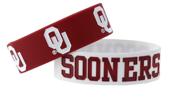 Oklahoma Sooners Bracelets - 2 Pack Wide Z157-6326496787