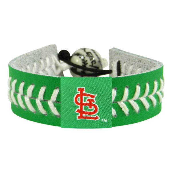 St. Louis Cardinals Bracelet Baseball St. Patrick's Day CO Z157-4421400493