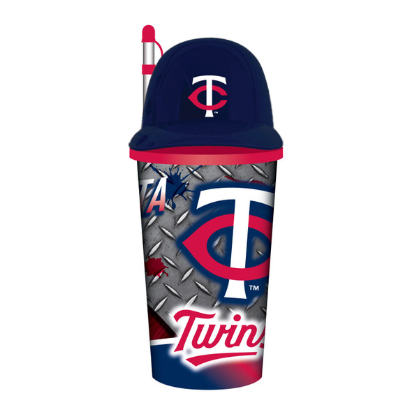 Minnesota Twins Helmet Cup 32oz Plastic with Straw Z157-9468813700
