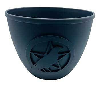 3 1/2" Pentagram & Bird candle holder H558-CH052