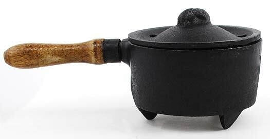 Cast Iron Burner w/ Wooden Handle H558-IBR73
