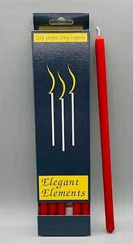 10" Red chime candle 6 pack H558-C10CY