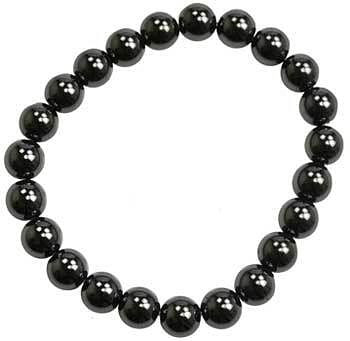 8mm Hematite (man-made) bracelet H558-JB8HEM