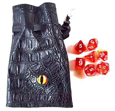 Red/ Yellow Eye Bag gaming dice H558-FG3431
