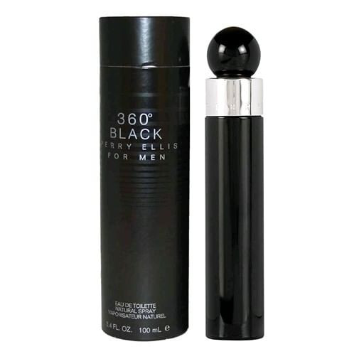 Perry Ellis 360 Black by Perry Ellis, 3.4 oz Eau De Toilette Spray for Men R654-amp360bk33s