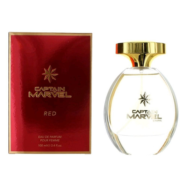 Captain Marvel Red by Marvel, 3.4 oz Eau De Parfum Spray for Women R654-awcapar34s