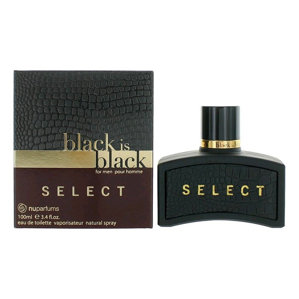 Black is Black Select by NuParfums, 3.4 oz Eau De Toilette Spray for Men R654-amklisbs34s