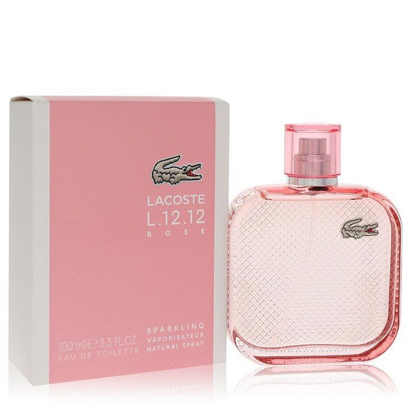 Lacoste Eau De Lacoste L.12.12 Rose Sparkling by Lacoste Eau De Toilette Spray 3.3 oz (Women) V728-565613