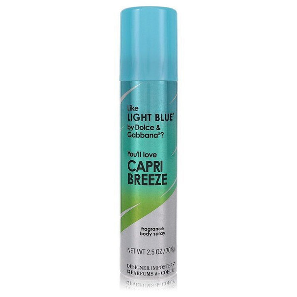 Designer Imposters Capri Breeze by Parfums De Coeur Body Spray 2.5 oz (Women) V728-531928