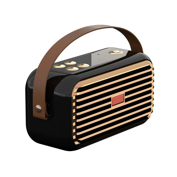 Color: ONYX BLACK - Volto Vintage Retro Look Wireless Speaker K290-51156098941201