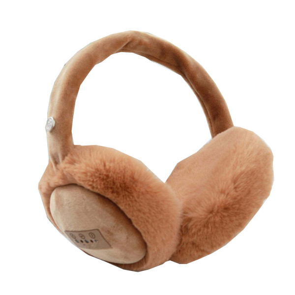 Color: CHOCOLATE - Fuzzy Wuzzy Bluetooth Headphones K290-39729118511190