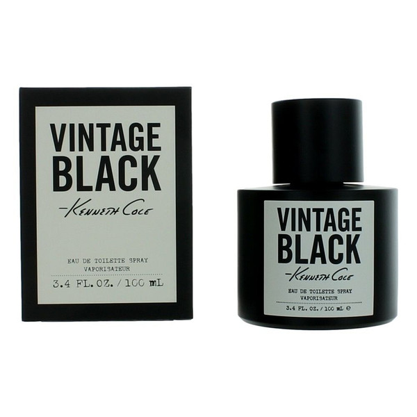 Vintage Black by Kenneth Cole, 3.4 oz Eau De Toilette Spray for Men R654-amkencbv34s