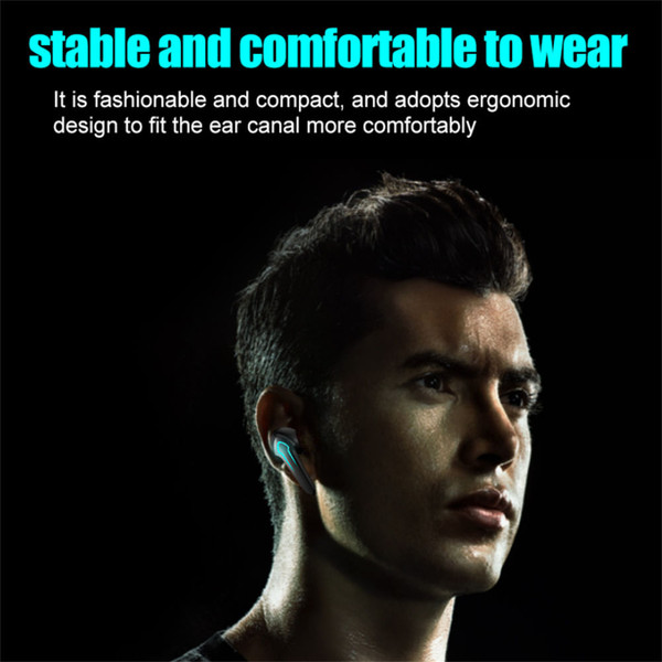 P30 Light-emitting Bluetooth Headset Binaural Digital Display Tws Wireless Gaming Earphone black K484-PEL_0PK253LI