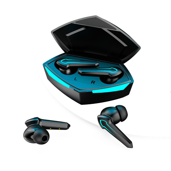 P30 Light-emitting Bluetooth Headset Binaural Digital Display Tws Wireless Gaming Earphone black K484-PEL_0PK253LI