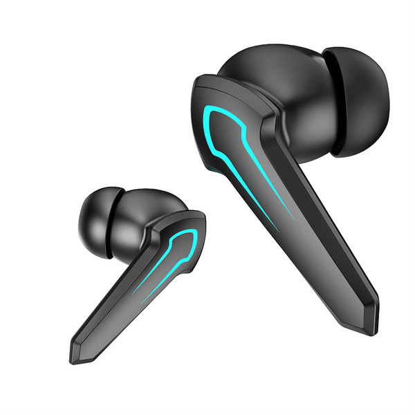 P30 Light-emitting Bluetooth Headset Binaural Digital Display Tws Wireless Gaming Earphone black K484-PEL_0PK253LI