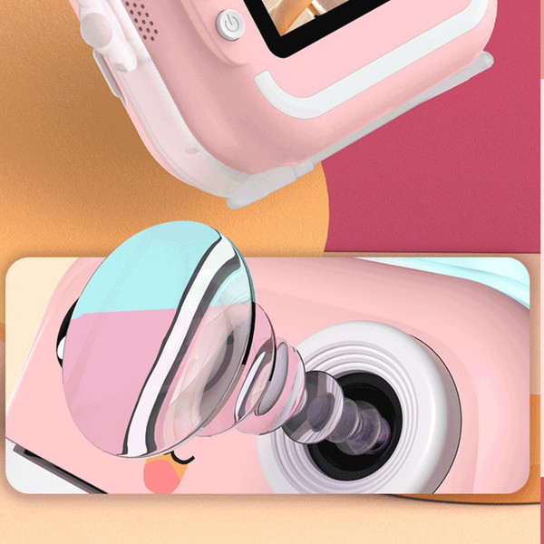 Q5 Instant Print Camera with 2 Inch Screen Print Paper Lanyard Video Camera Ideal Toy Gift Pink K484-PEL_0QR2B8OE