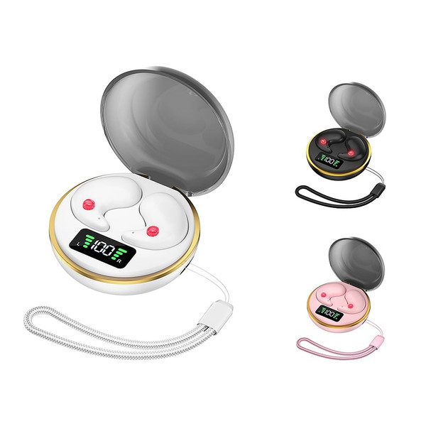 BY-8 Wireless In Ear Earbuds With Noise Canceling LED Display Charging Case Sleeping Headphones For K484-PEL_0R9RHF0R