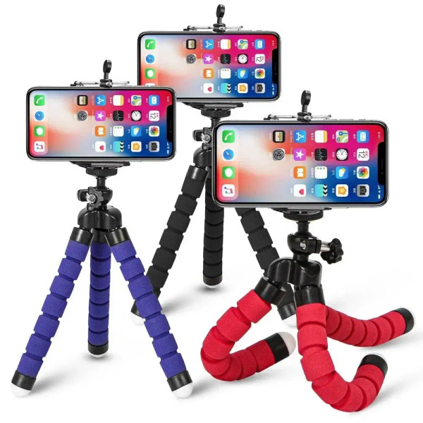 Color: black - Tripods Tripod For Phone Mobile Camera Holder Clip Smartphone Monopod Tripe Stand Oc F640-12000039391237769