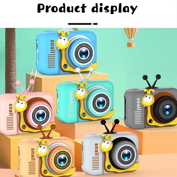 Kids Camera HD 1080P Children Sports Camera 2.0 Inch Ips Screen Mini Camera Black K484-PEL_0R9O7AO4