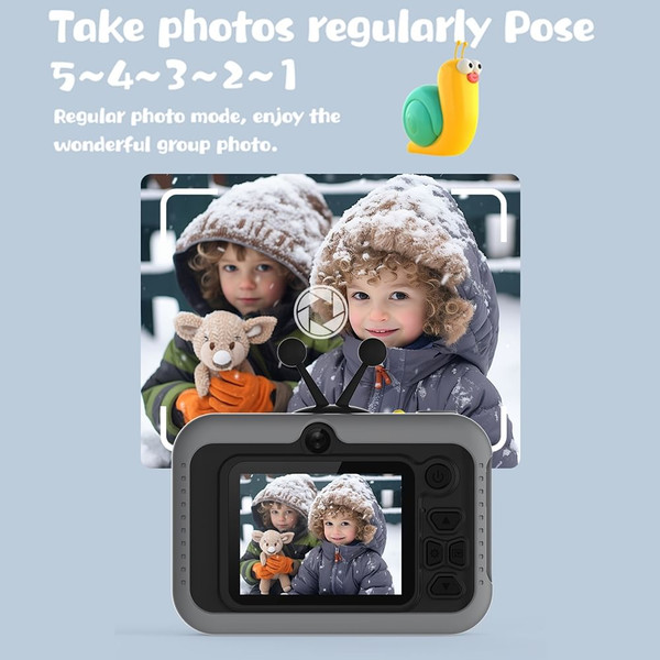 Kids Camera HD 1080P Children Sports Camera 2.0 Inch Ips Screen Mini Camera Black K484-PEL_0R9O7AO4