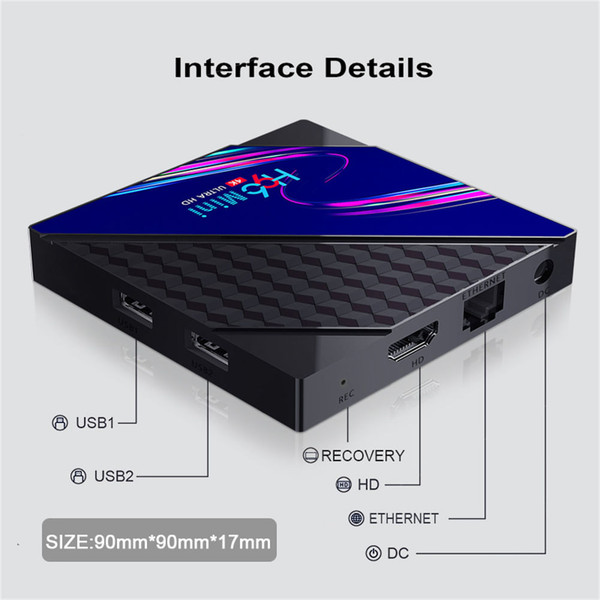 H96 Mini V8 Rk3228a 4k Smart Tv Box with Infrared Remote Control Support 1080p Wifi Quad Core UK Pl K484-PEL_0Q1308OV
