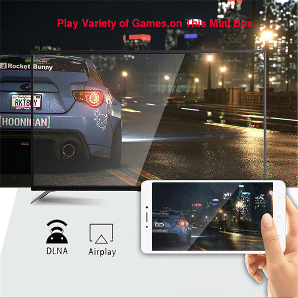 H96 Mini V8 Rk3228a 4k Smart Tv Box with Infrared Remote Control Support 1080p Wifi Quad Core UK Pl K484-PEL_0Q1308OV