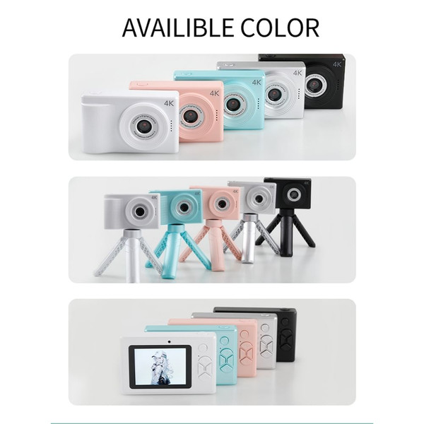 40MP Kids Digital Camera Video Recorder 1080P Ips 2.4 Inch Screen Pink with Stand K484-PEL_0R9I5YP1