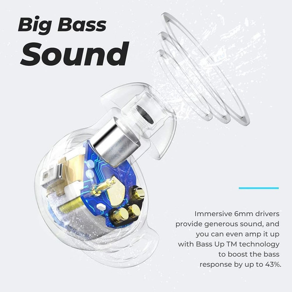 Wireless Earphones Ultra Long Playtime Headphones In Ear Headphones Stereo Sound Earphones With Pow K484-FQZCO_RRU5ZQDW