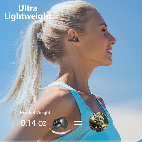 Wireless Earphones Noise Canceling Microphone Headphones With Charging Case Waterproof Open Ear Ear K484-FQZCO_F34Q47EI