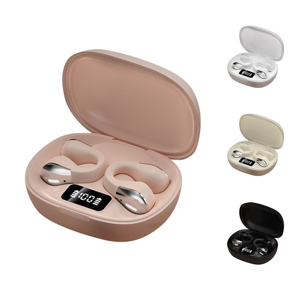 Wireless Earbuds Open-Ear Headset Stereo Sound Earphones With Power Display Charging Case Noise Red K484-FQZCO_L777IYXR