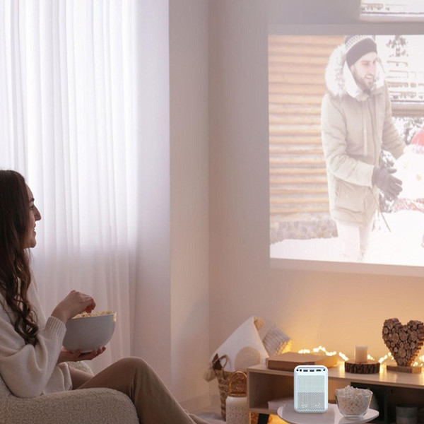 X10 5g Wifi Mini Projector 1080p HD Mini Projector Manual Zoom Smartphone Projector Outdoor Movie E K484-PEL_0QOSQW6N