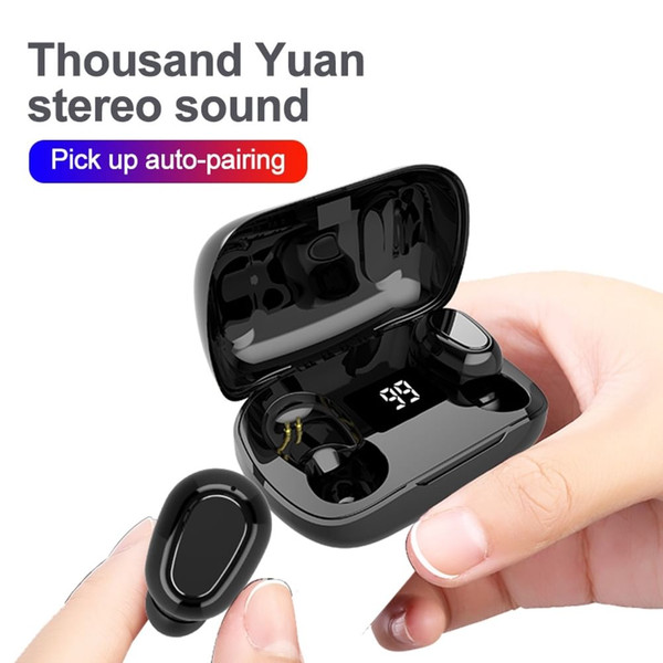 L21pro Wireless Earbuds Sport Headphones 6H Playtime Ear Buds With Charging Case Earphones In-Ear E K484-PEL_0QPHV1AT