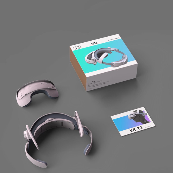 T300 VR Headset Head Strap Premium Replacement Gaming VR Glasses Accessories for Meta Quest 3 Heads K484-PEL_0RT0Z3W9