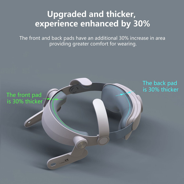 T300 VR Headset Head Strap Premium Replacement Gaming VR Glasses Accessories for Meta Quest 3 Heads K484-PEL_0RT0Z3W9