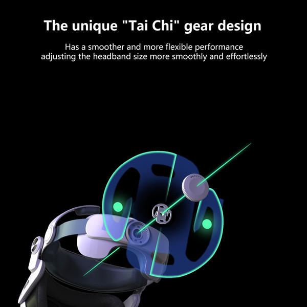 T300 VR Headset Head Strap Premium Replacement Gaming VR Glasses Accessories for Meta Quest 3 Heads K484-PEL_0RT0Z3W9