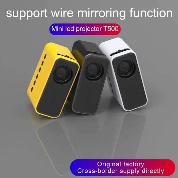 Yt500 Home Mini Projector Media Player Miniature Children Led Mobile Phone Projector Built-in Speak K484-PEL_0NOW4V1E