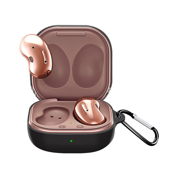 Silicone Earphone Protective Case Wireless Bluetooth Headset Anti-fall Cover With Buckle Compatible K484-PEL_0LWJNUWN