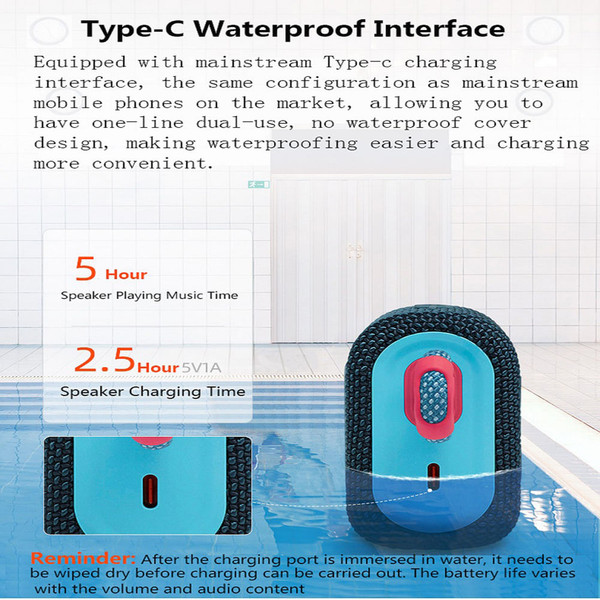 Wireless Bluetooth Speaker Bric 3rd Generation Audio Waterproof Outdoor Sound Rechargeable Battery  K484-PEL_0M90GQ89