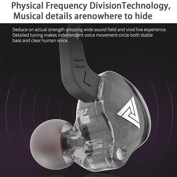 Hi-fi Sports Headphones 3.5mm In-ear Earphone Qkz Ak6 Copper Driver Black K484-PEL_0NKA8YQQ